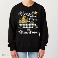 Blessed To Be Called Mom And Grandma Sunflower Gnome Women's Sweatshirt thumb 0