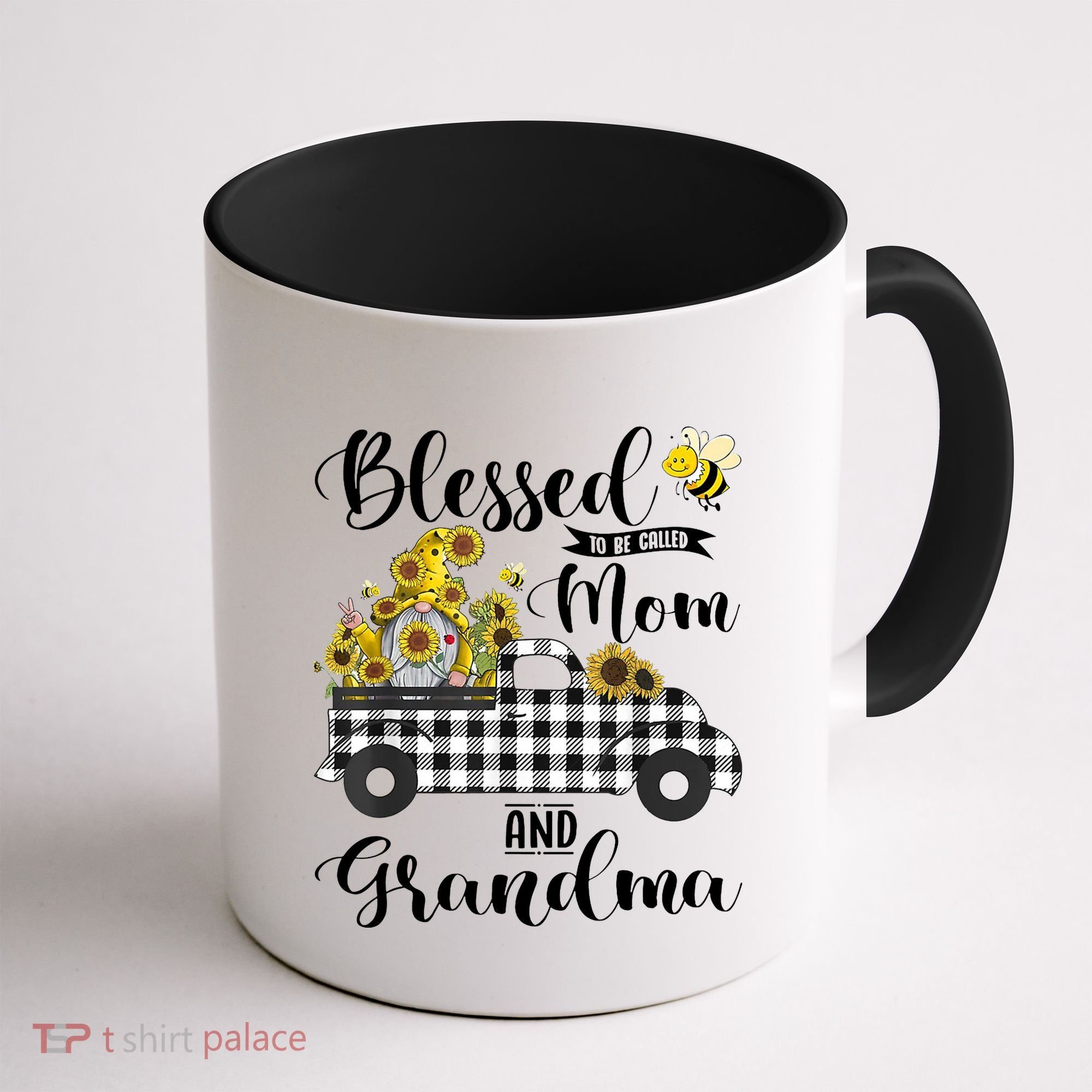 Blessed To Be Called Mom And Grandma Sunflower Gnome Coffee Mug