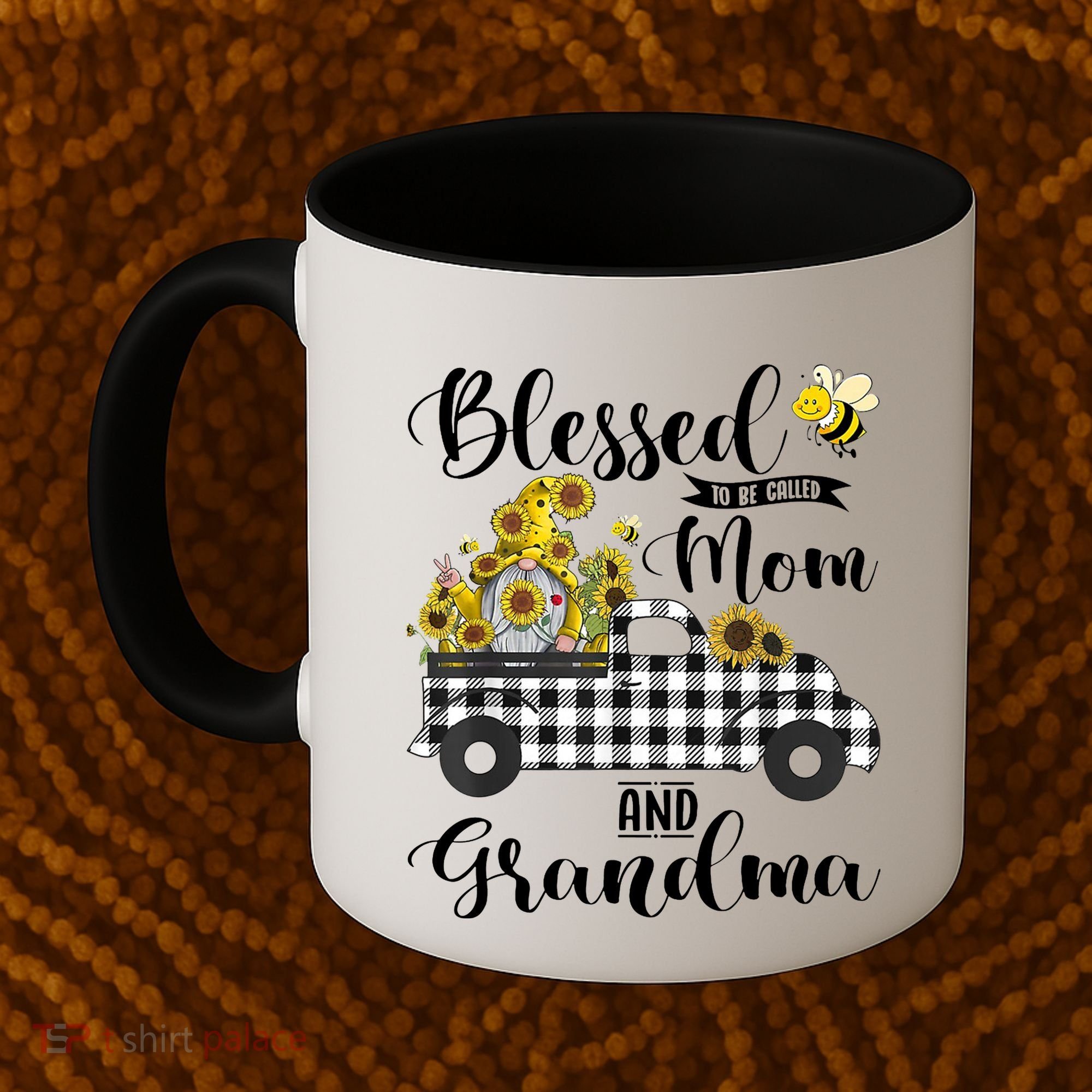 Blessed To Be Called Mom And Grandma Sunflower Gnome Coffee Mug