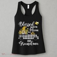 Blessed To Be Called Mom And Grandma Sunflower Gnome Women's Tank Top thumb 3