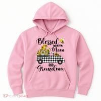 Blessed To Be Called Mom And Grandma Sunflower Gnome Hoodie thumb 0