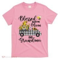 Blessed To Be Called Mom And Grandma Sunflower Gnome T-Shirt thumb 0
