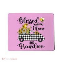 Blessed To Be Called Mom And Grandma Sunflower Gnome Mousepad thumb 0