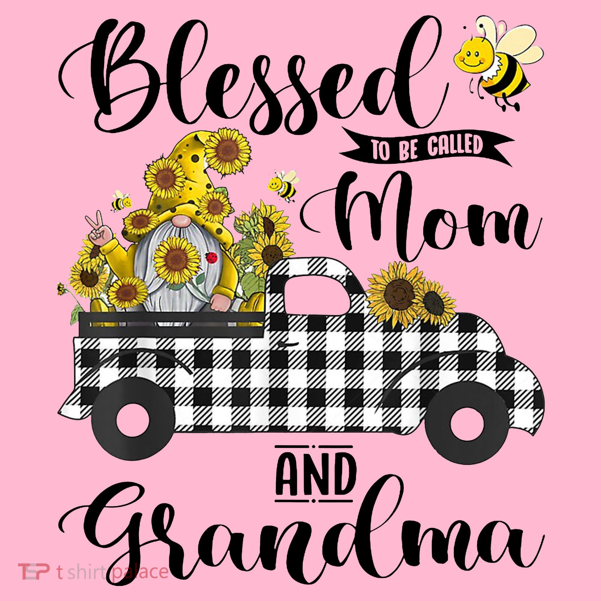 Blessed To Be Called Mom And Grandma Sunflower Gnome Mousepad