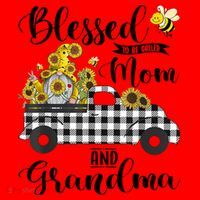 Blessed To Be Called Mom And Grandma Sunflower Gnome Santa Hat thumb 1
