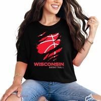 Basketball The Badger State Home Wisconsin Hoops Comfort Colors T-Shirt thumb 0