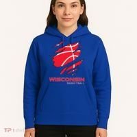 Basketball The Badger State Home Wisconsin Hoops Hoodie thumb 5