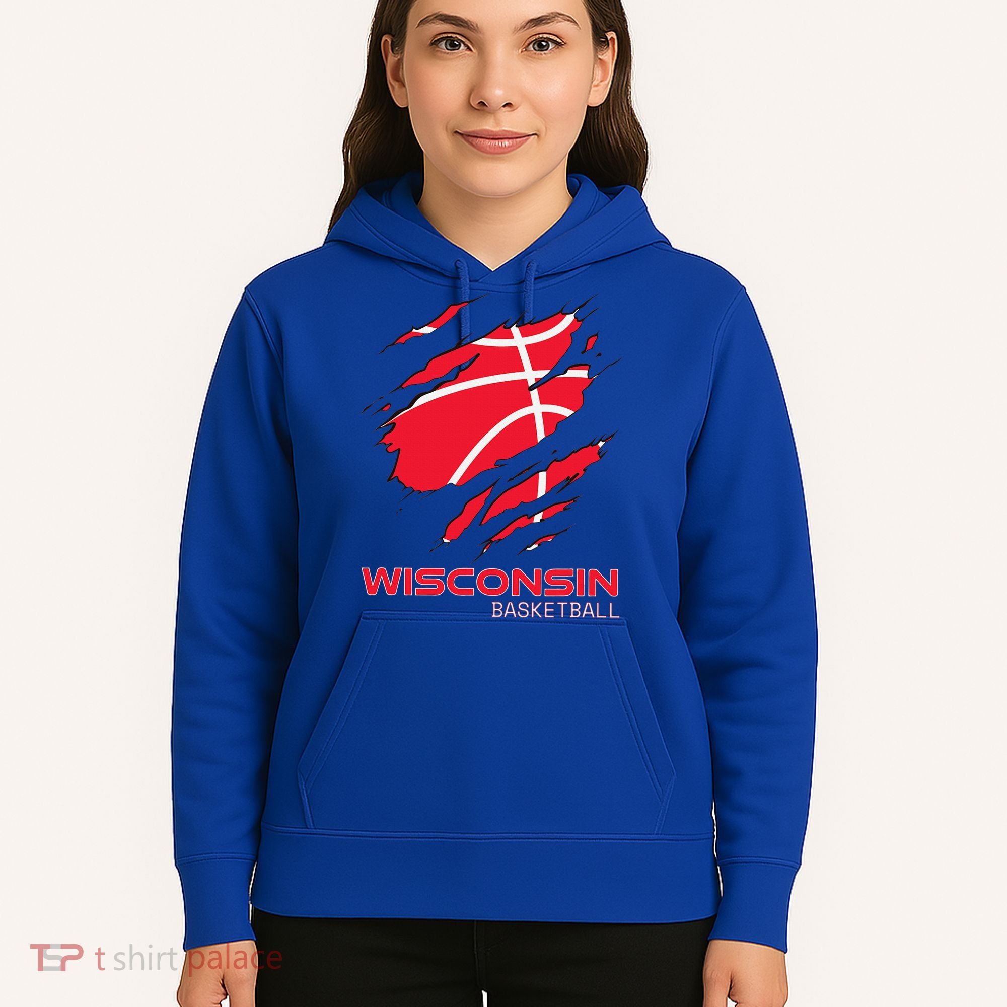 Basketball The Badger State Home Wisconsin Hoops Hoodie
