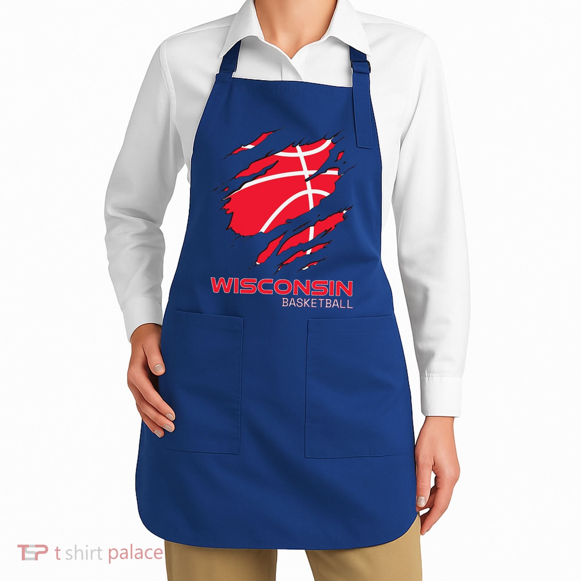 Basketball The Badger State Home Wisconsin Hoops Apron