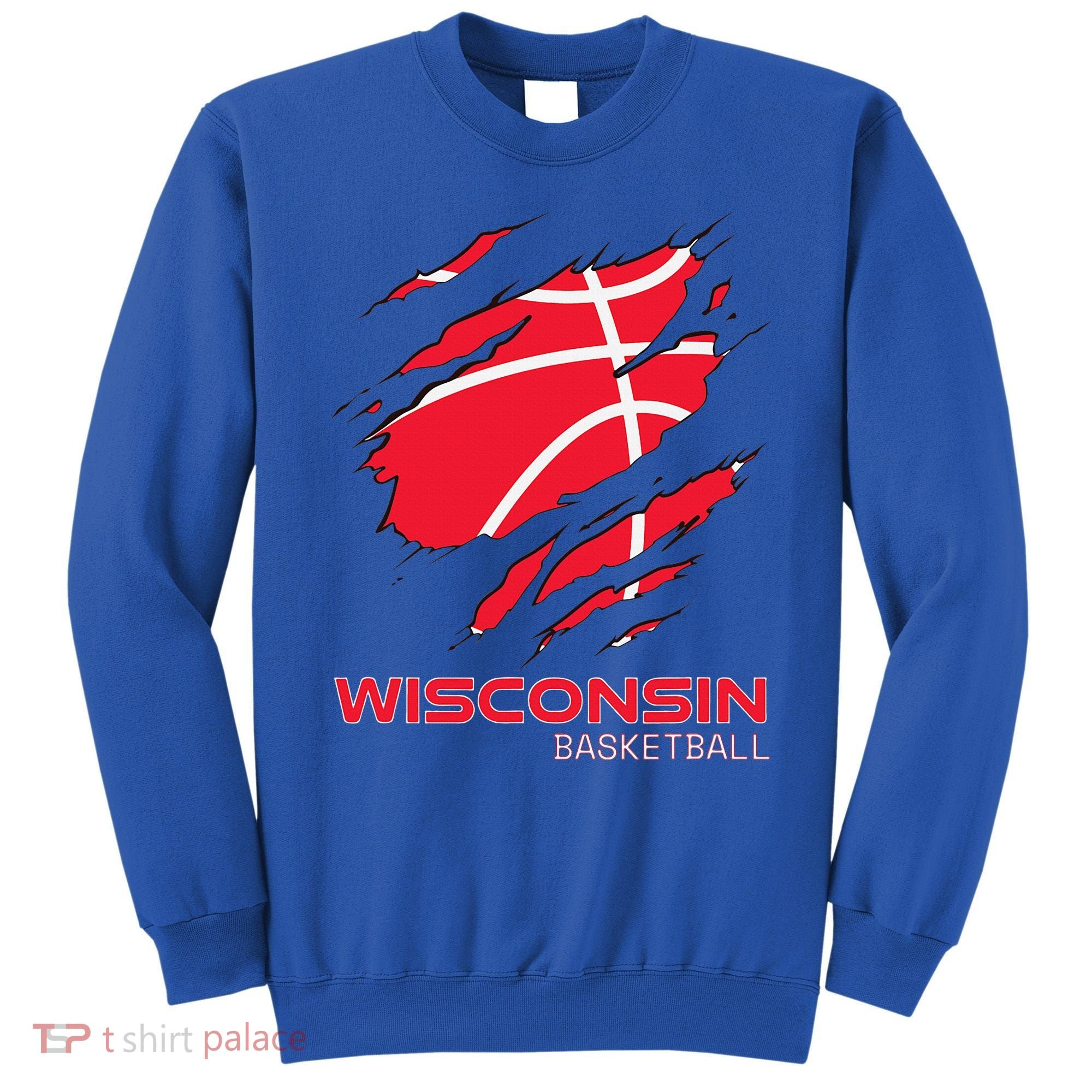 Basketball The Badger State Home Wisconsin Hoops Sweatshirt