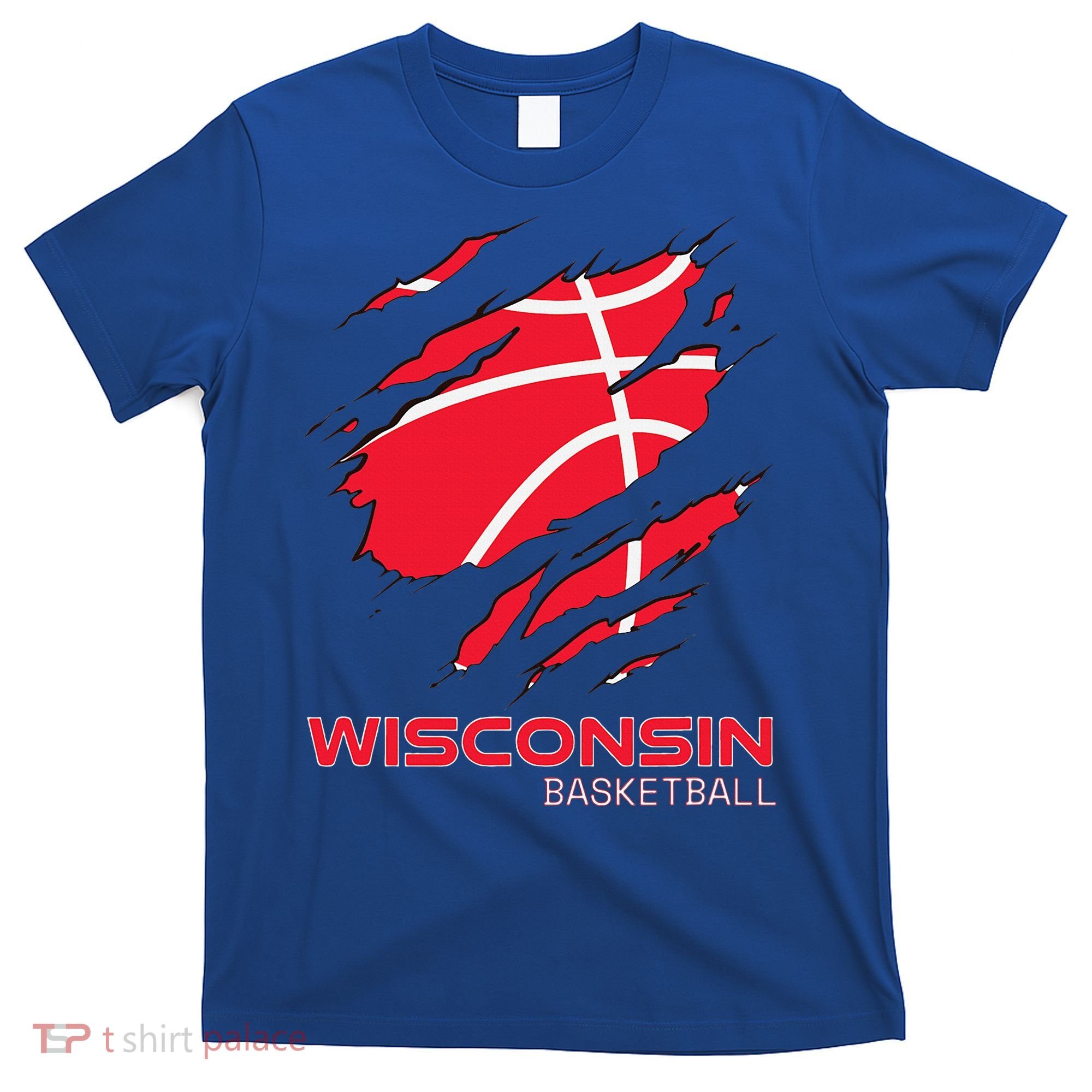 Basketball The Badger State Home Wisconsin Hoops T-Shirt