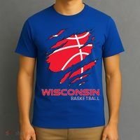 Basketball The Badger State Home Wisconsin Hoops T-Shirt thumb 3