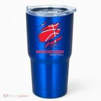 Basketball The Badger State Home Wisconsin Hoops Tumbler thumb 0