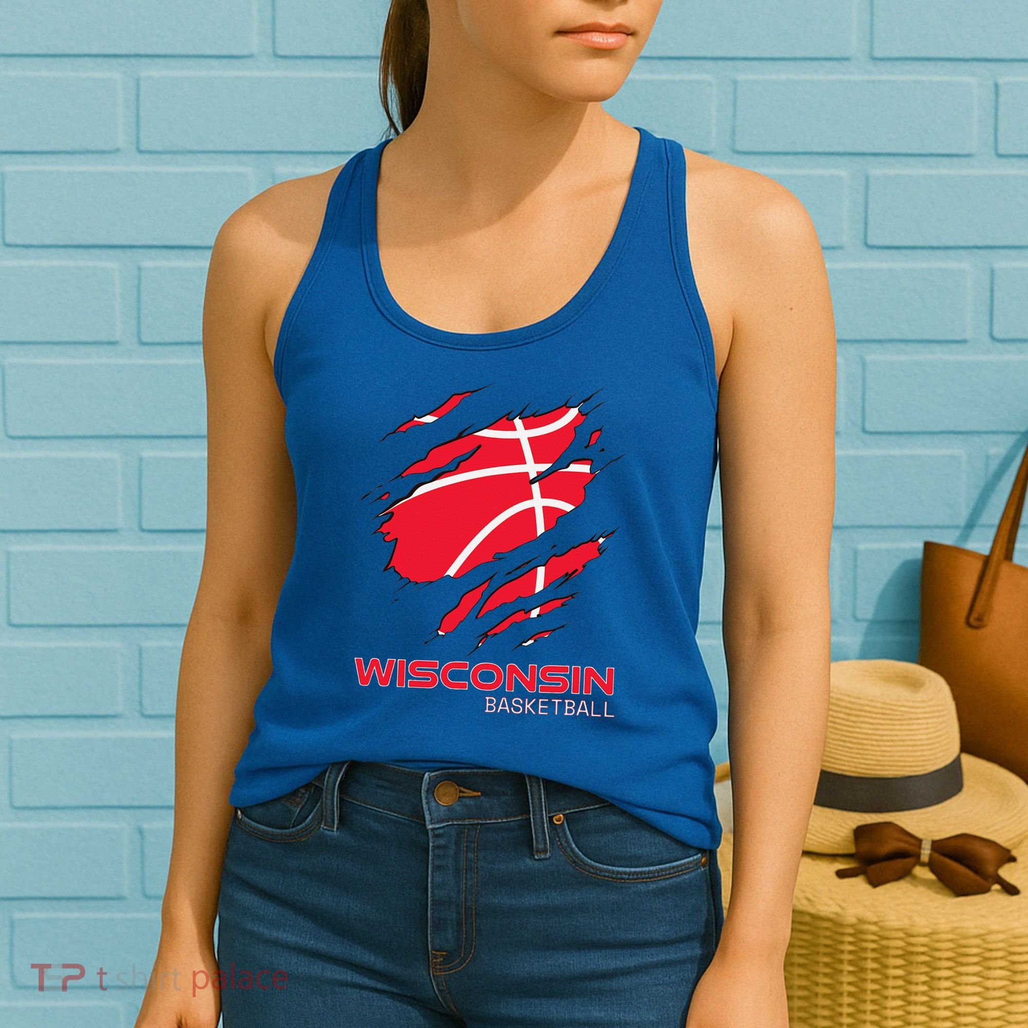 Basketball The Badger State Home Wisconsin Hoops Women's Tank Top