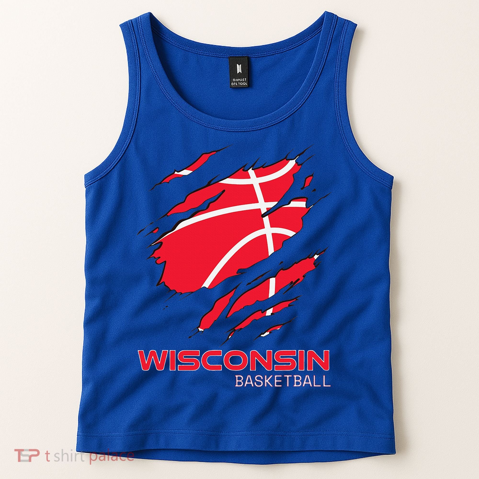 Basketball The Badger State Home Wisconsin Hoops Tank Top