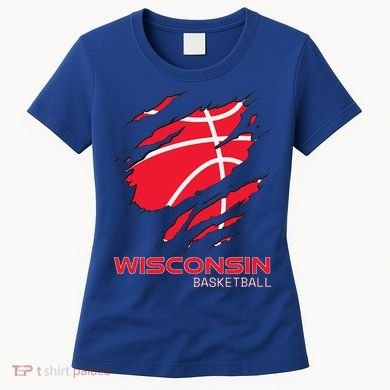 Basketball The Badger State Home Wisconsin Hoops Women's T-Shirt