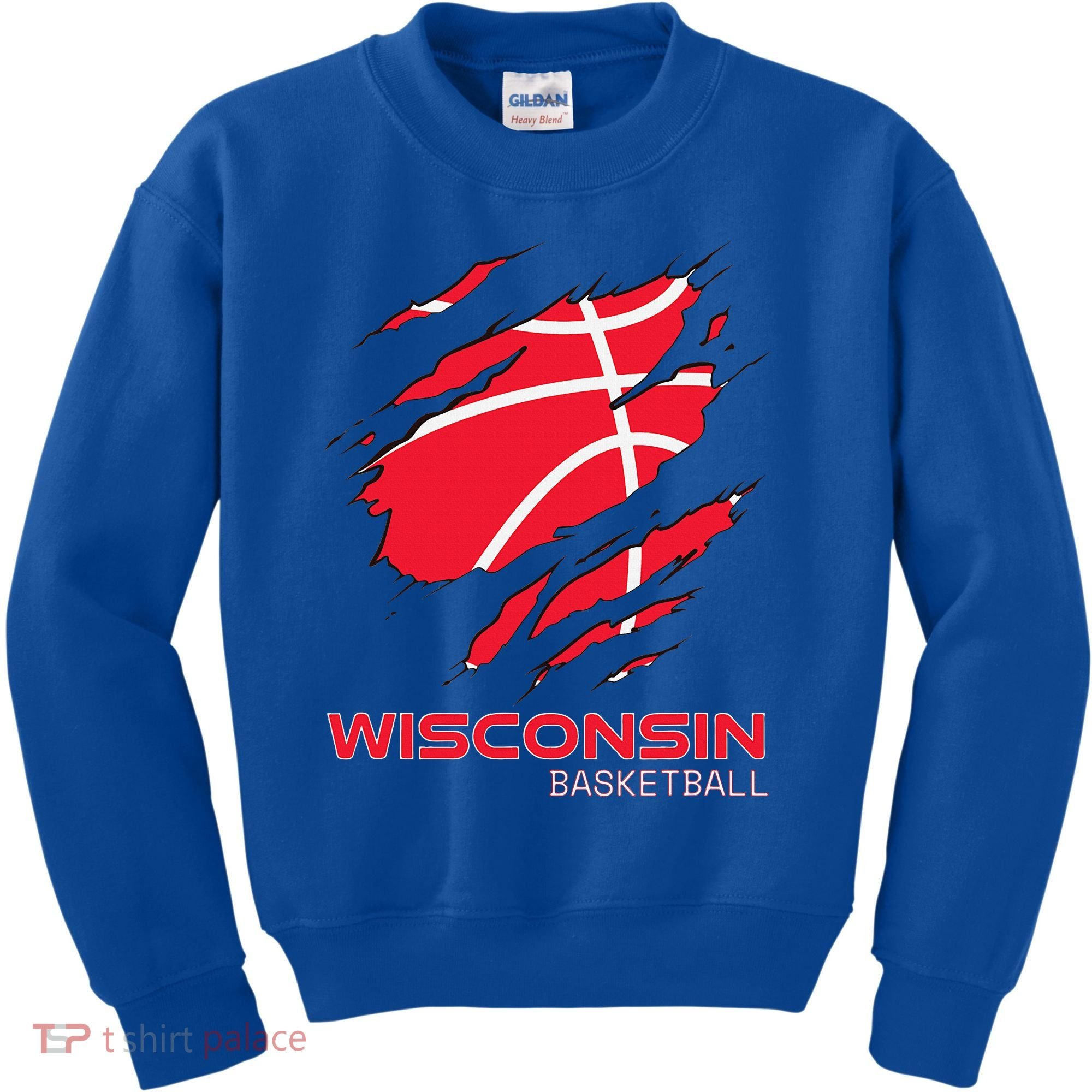 Basketball The Badger State Home Wisconsin Hoops Kids Sweatshirt