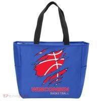 Basketball The Badger State Home Wisconsin Hoops Tote Bag thumb 0