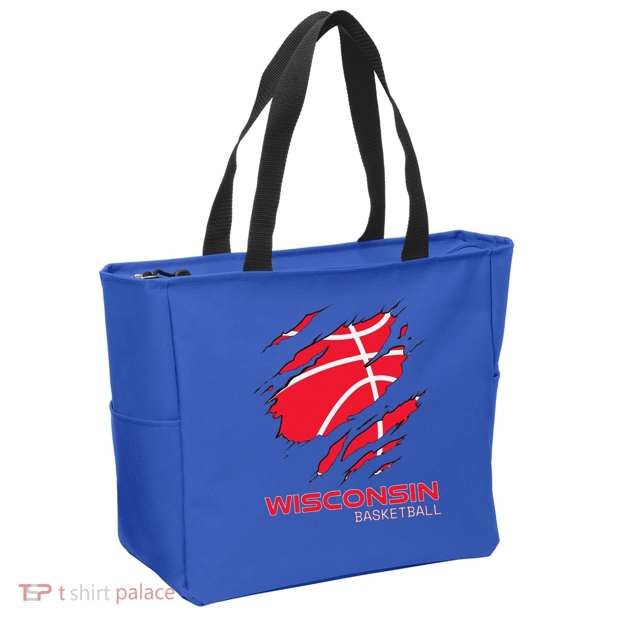 Basketball The Badger State Home Wisconsin Hoops Tote Bag