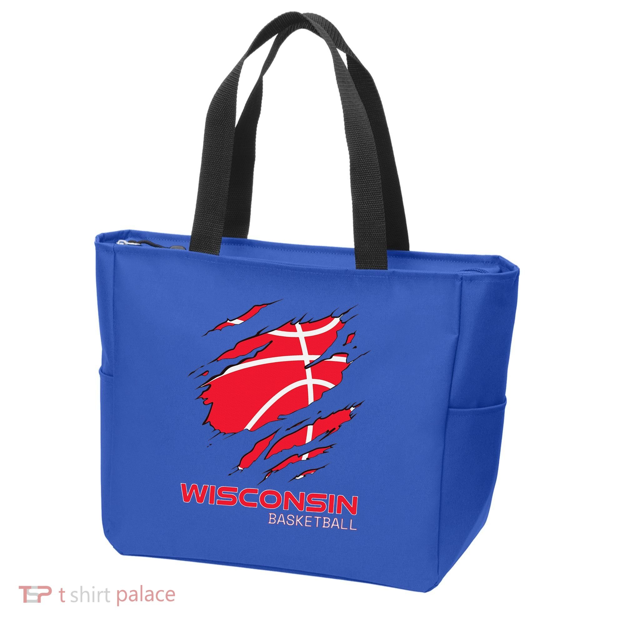 Basketball The Badger State Home Wisconsin Hoops Tote Bag