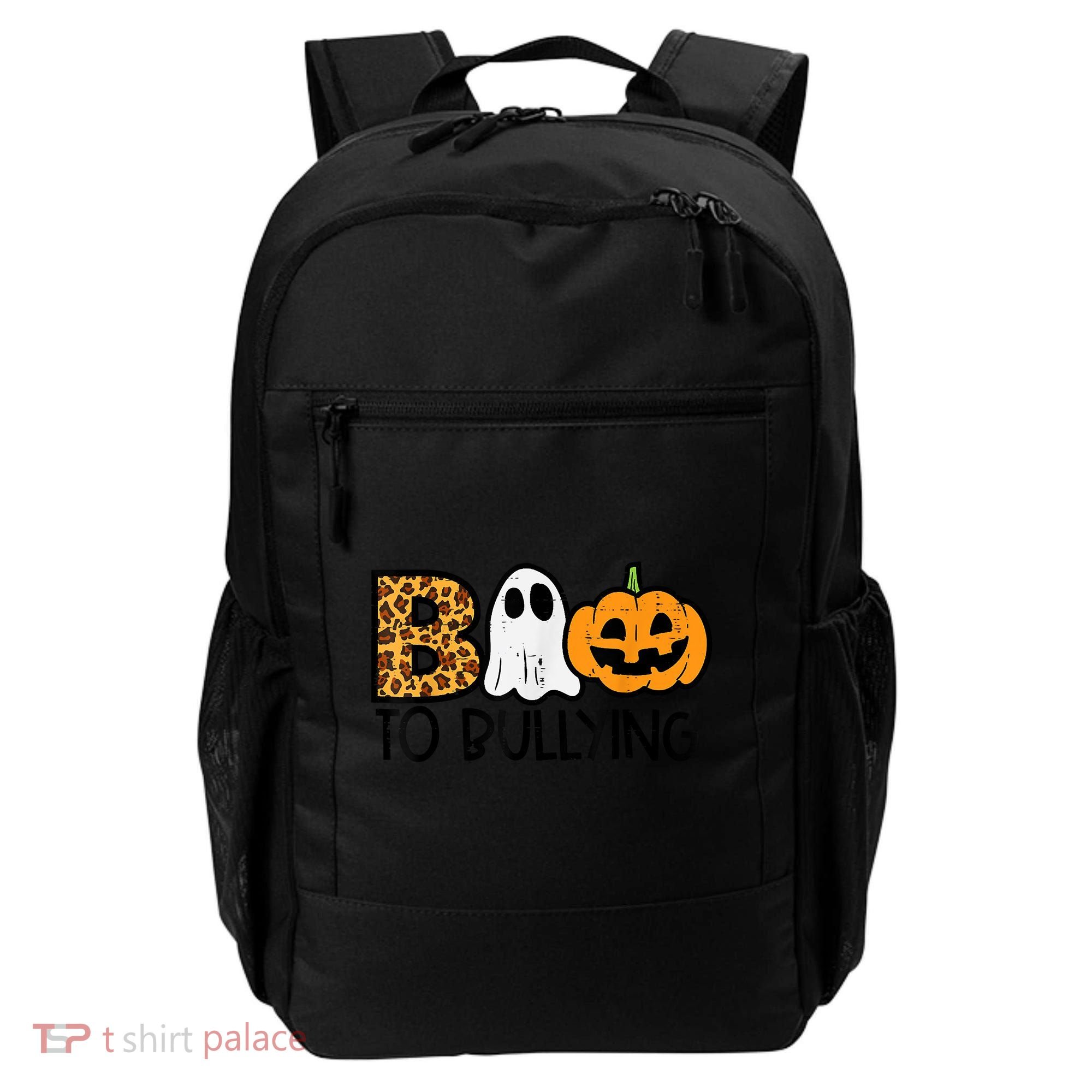 Boo To Bullying Ghost Pumpkin Orange Anti Bully Unity Day Backpack