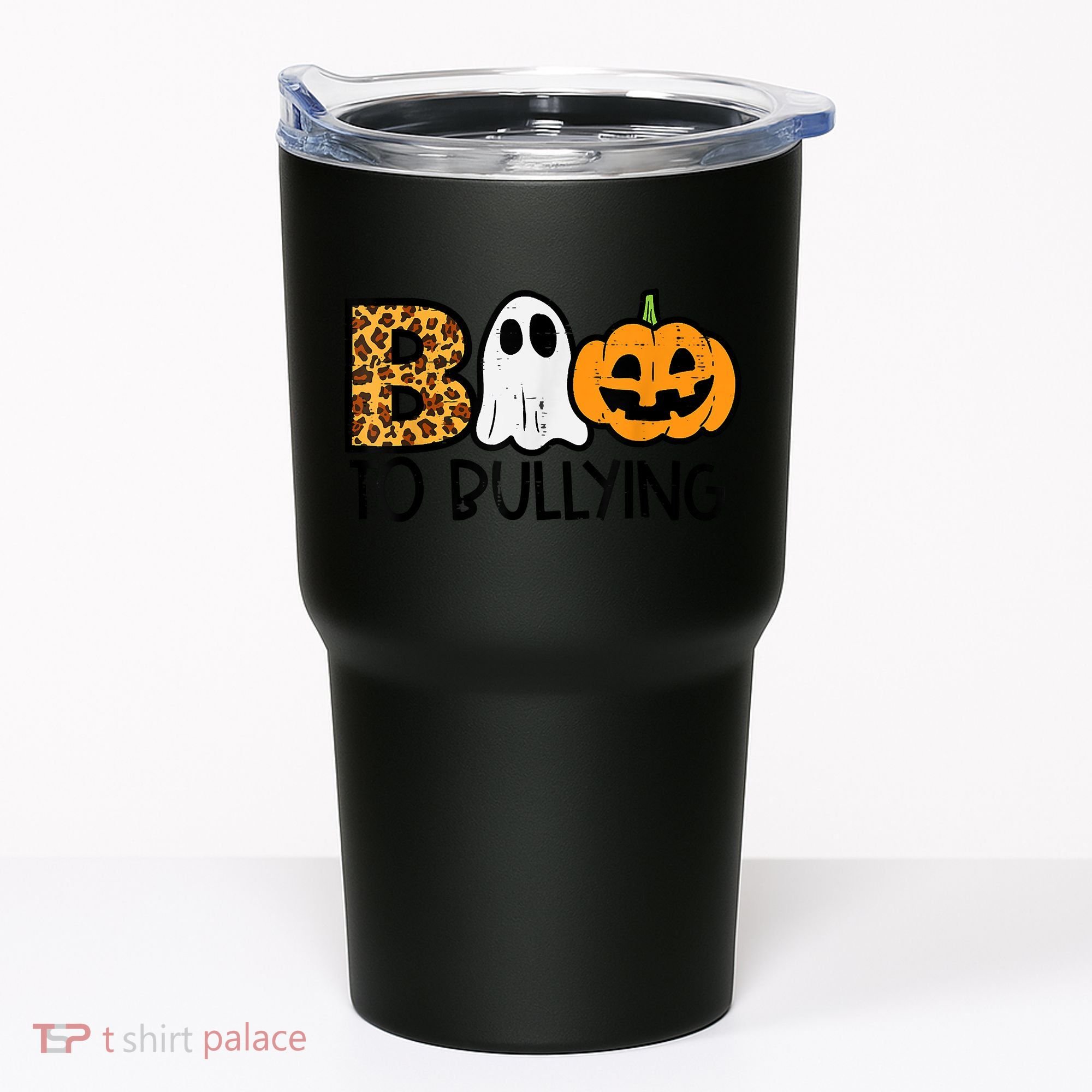 Boo To Bullying Ghost Pumpkin Orange Anti Bully Unity Day Tumbler