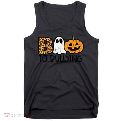Boo To Bullying Ghost Pumpkin Orange Anti Bully Unity Day Tank Top