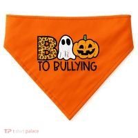 Boo To Bullying Ghost Pumpkin Orange Anti Bully Unity Day USA-Made Doggie Bandana thumb 0
