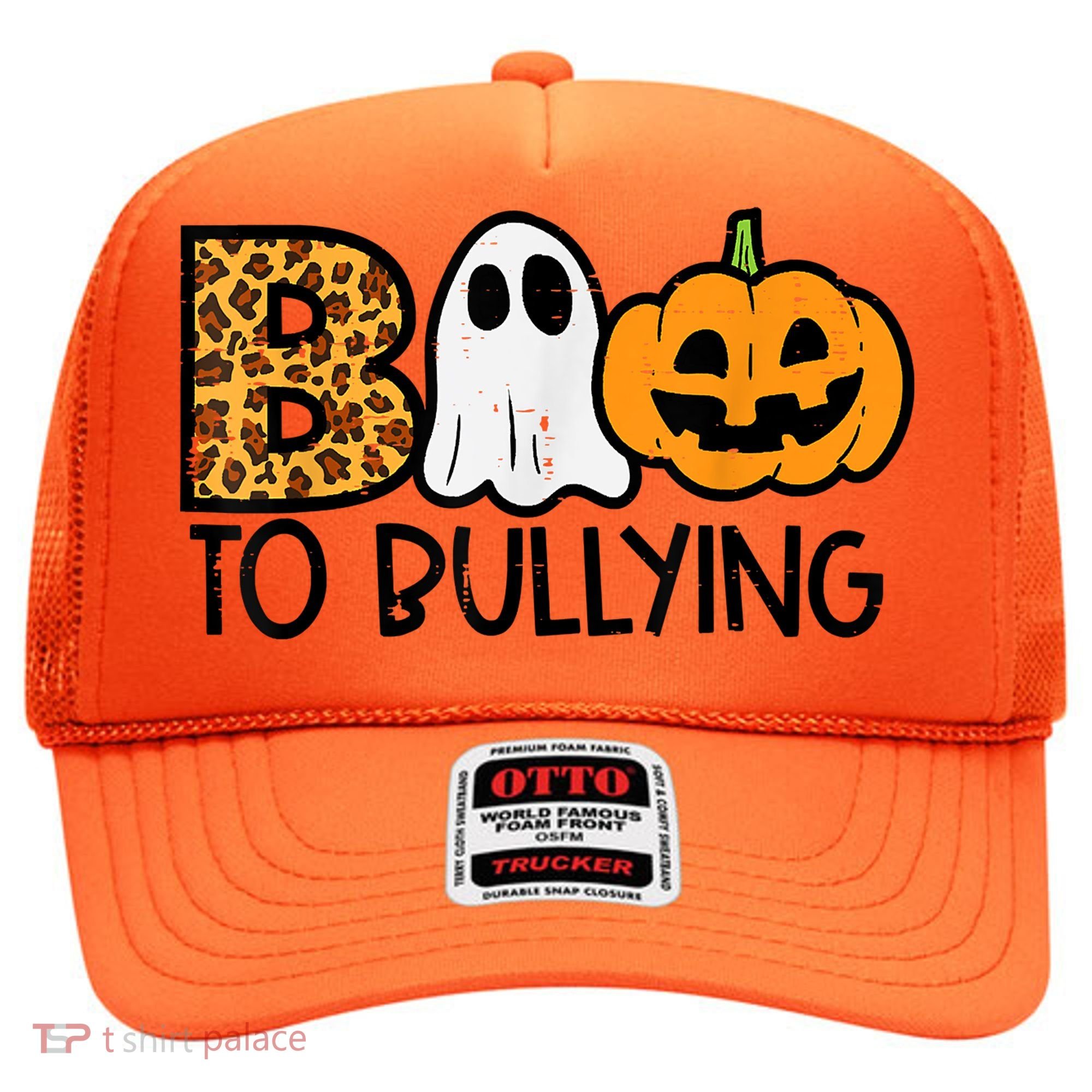 Boo To Bullying Ghost Pumpkin Orange Anti Bully Unity Day Hat