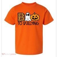 Boo To Bullying Ghost Pumpkin Orange Anti Bully Unity Day Toddler T-Shirt thumb 0