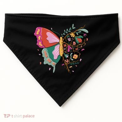 Butterfly Tree Branch USA-Made Doggie Bandana