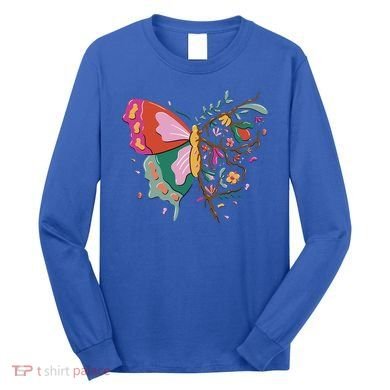 Butterfly Tree Branch Long Sleeve Shirt