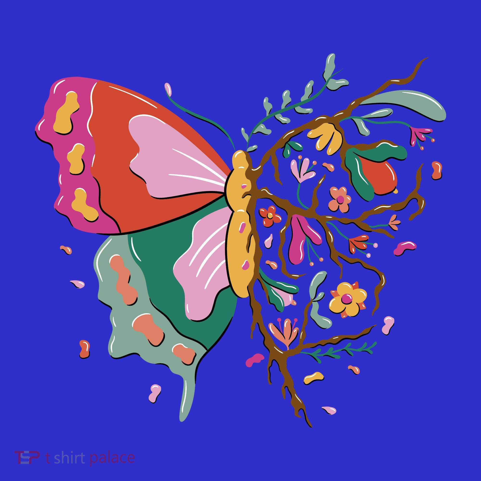 Butterfly Tree Branch Mousepad