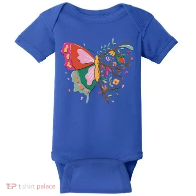 Butterfly Tree Branch Baby Bodysuit