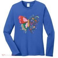 Butterfly Tree Branch Women's Long Sleeve Shirt thumb 0