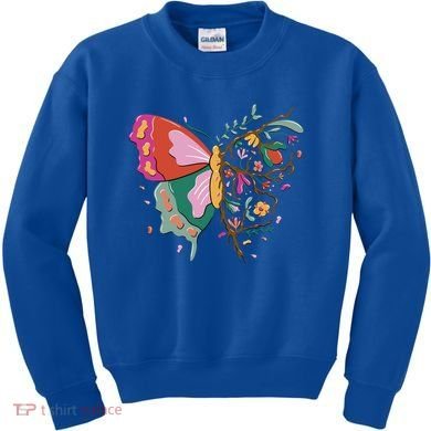 Butterfly Tree Branch Kids Sweatshirt