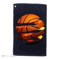 Basketball Tear Golf Towel thumb 0