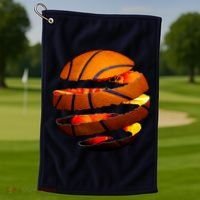 Basketball Tear Golf Towel thumb 1