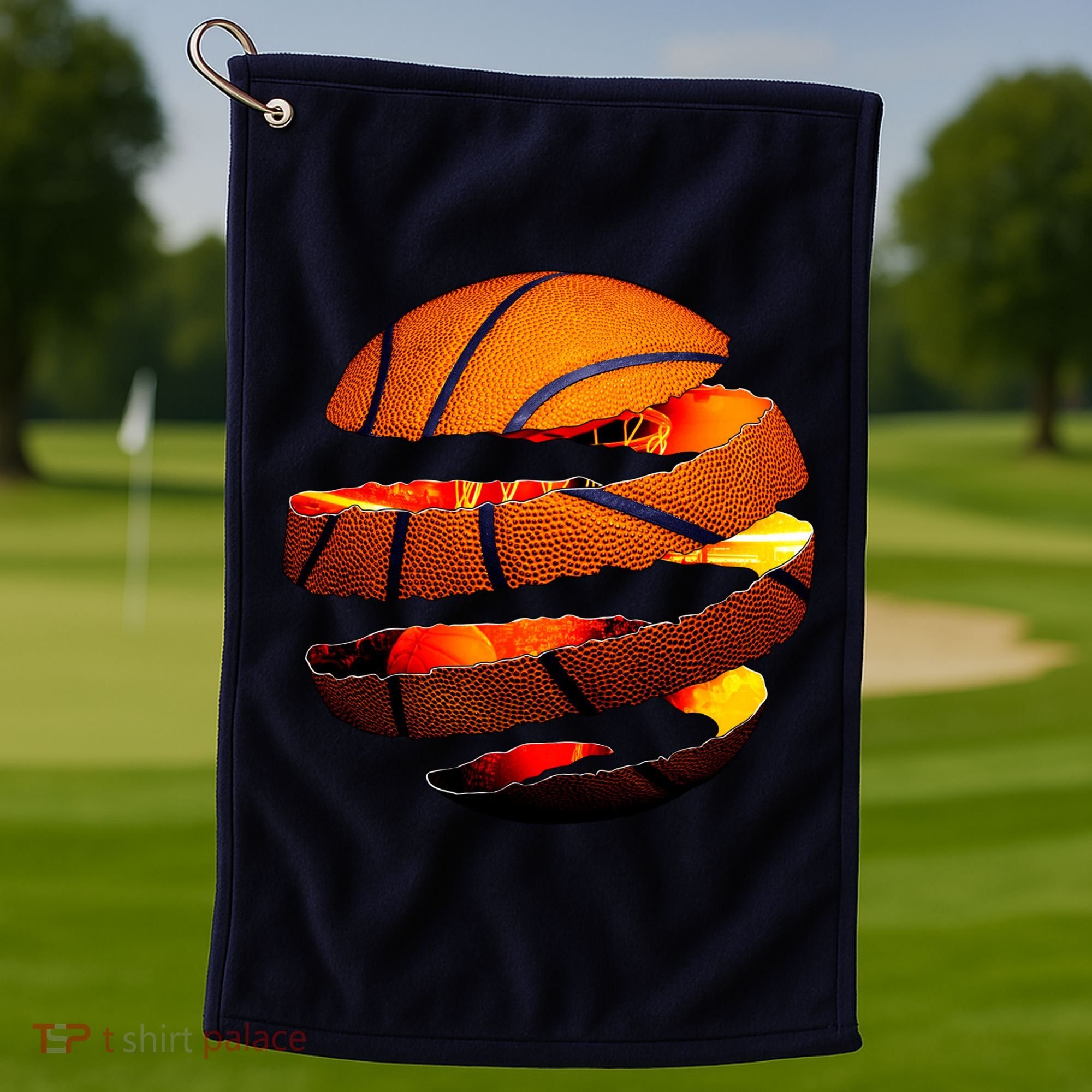 Basketball Tear Golf Towel