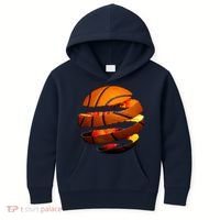 Basketball Tear Kids Hoodie thumb 0