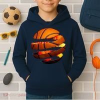 Basketball Tear Kids Hoodie thumb 2