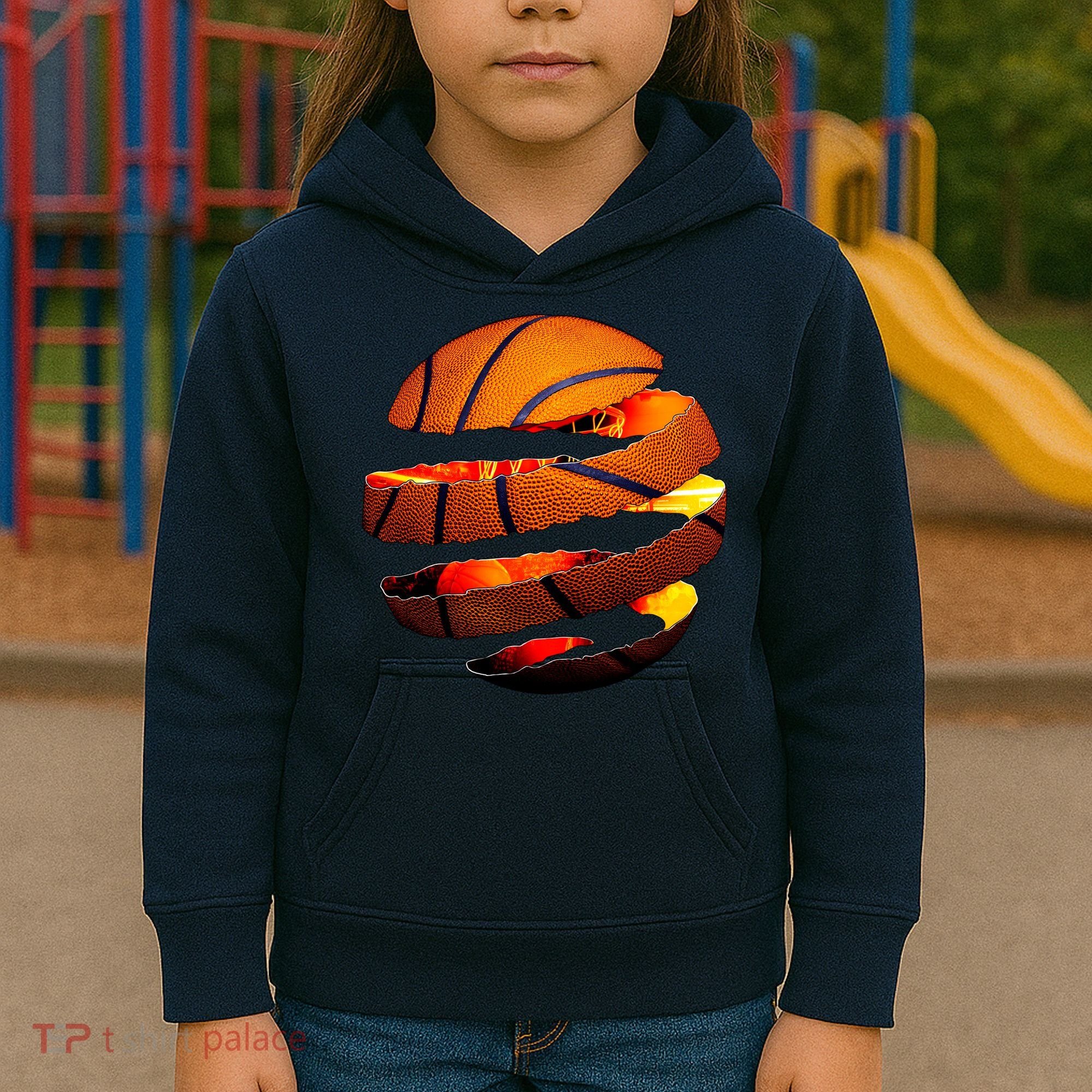 Basketball Tear Kids Hoodie