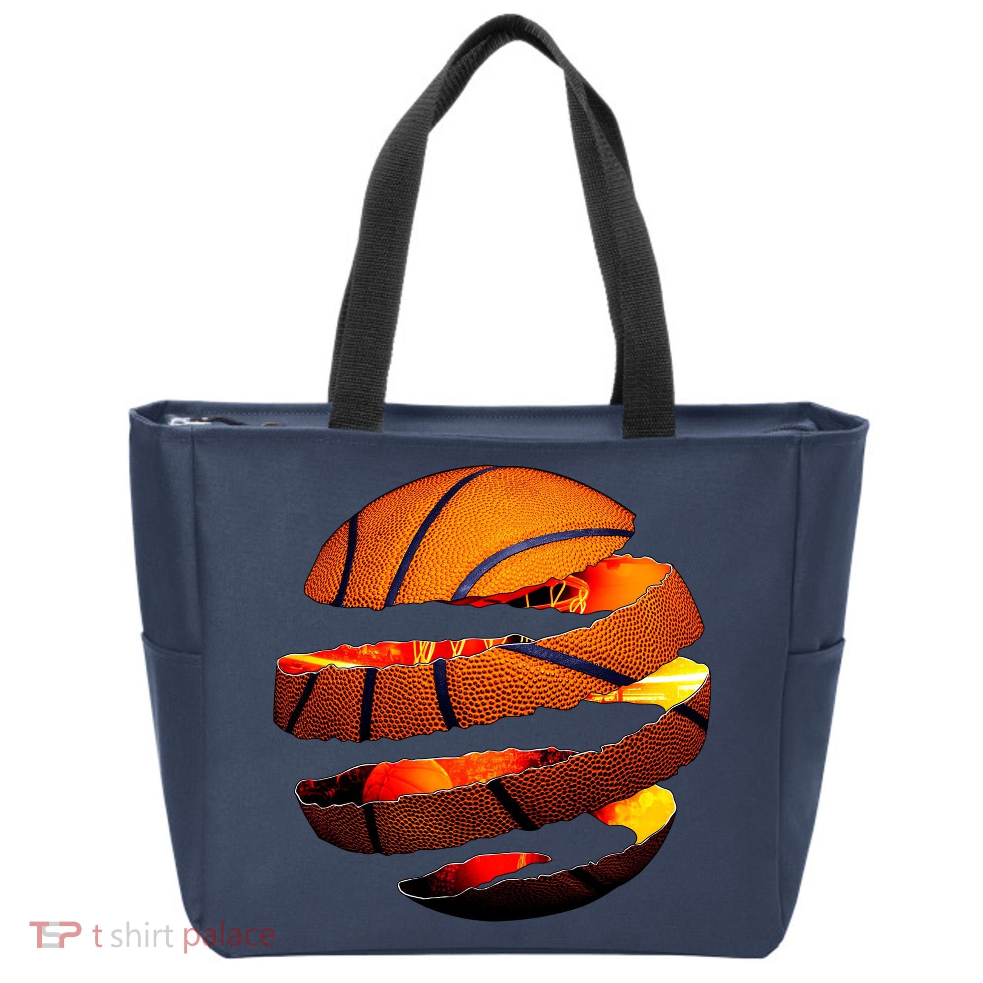 Basketball Tear Tote Bag
