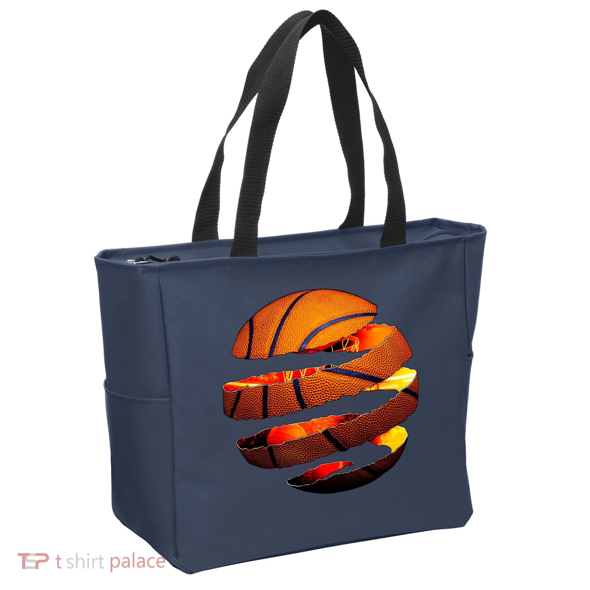 Basketball Tear Tote Bag