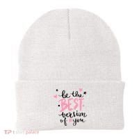 Be The Best Version Of You Cute Gift Beanie thumb 0