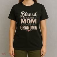 Blessed to Be Called Mom and Grandma T-Shirt thumb 4