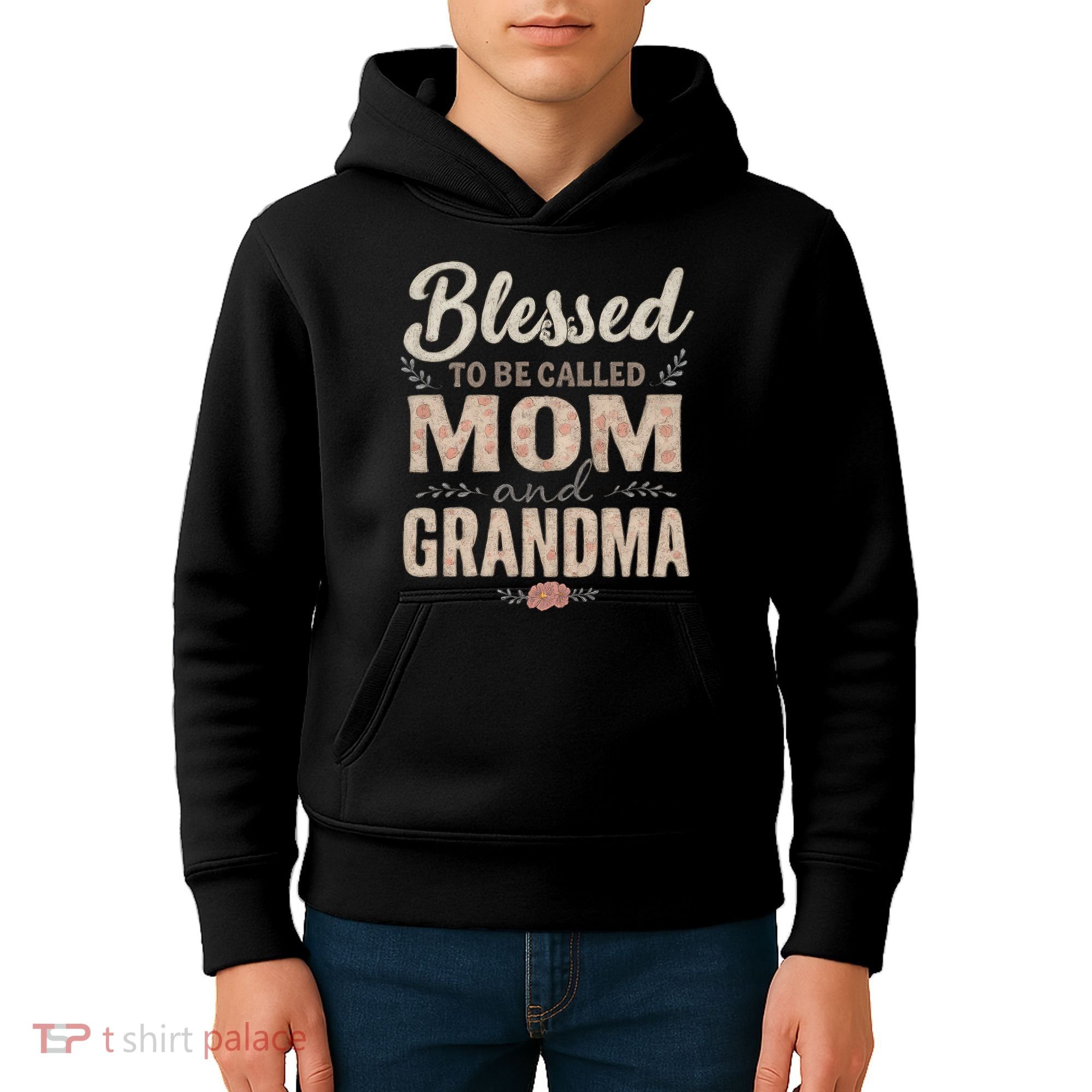 Blessed to Be Called Mom and Grandma Kids Hoodie