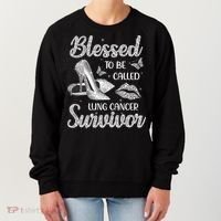 Blessed To Be Called Lung Cancer Survivor High Heels Women's Sweatshirt thumb 0