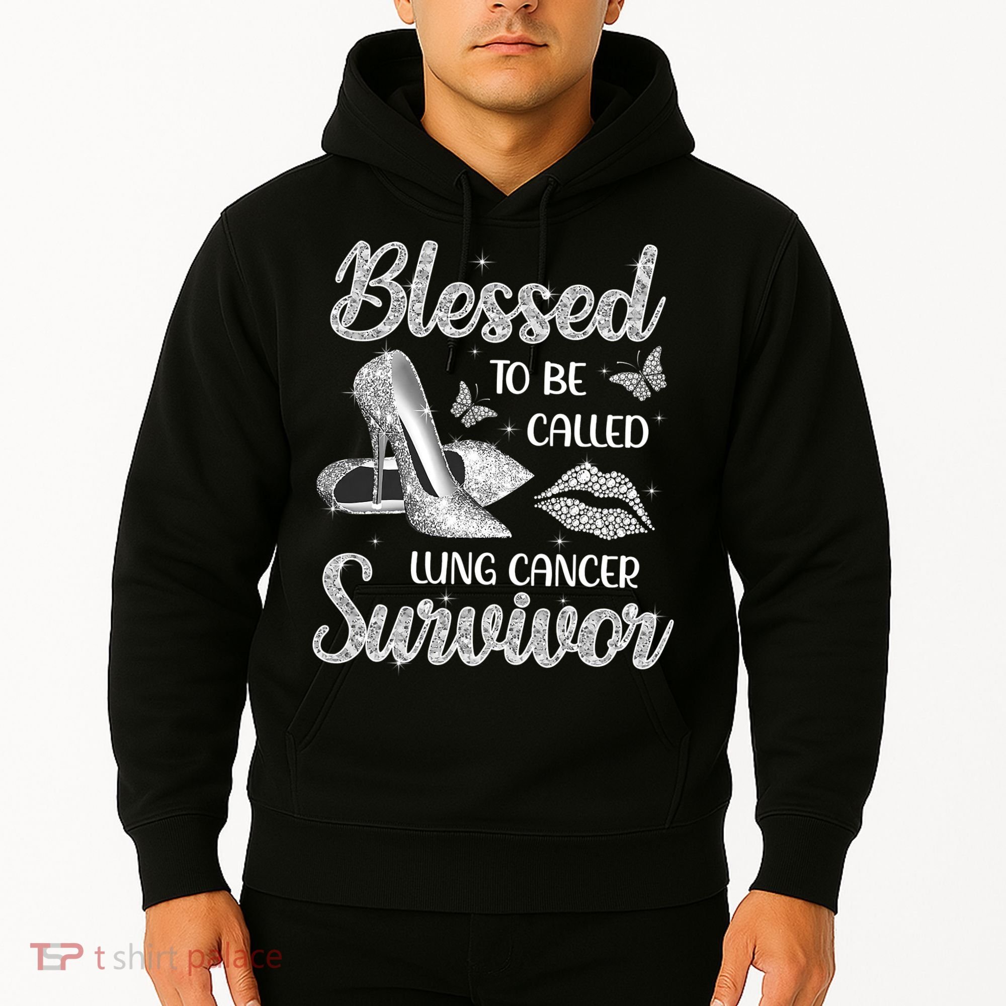 Blessed To Be Called Lung Cancer Survivor High Heels Hoodie
