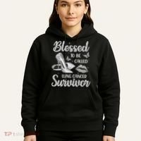 Blessed To Be Called Lung Cancer Survivor High Heels Hoodie thumb 5